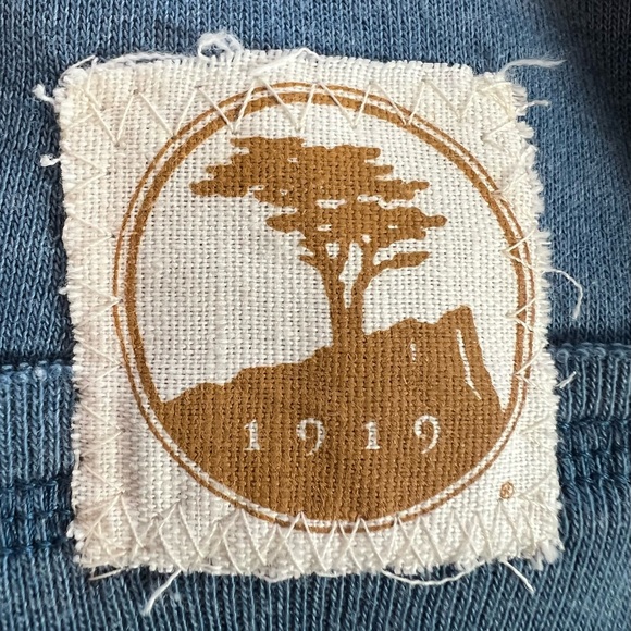 The Original Retro Brand Pebble Beach Two Tone Blue Hoodie Sweatshirt Cali - Picture 14 of 14